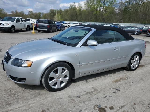 WAUDT48H35K020830 - 2005 AUDI A4 QUATTRO CABRIOLET SILVER photo 1