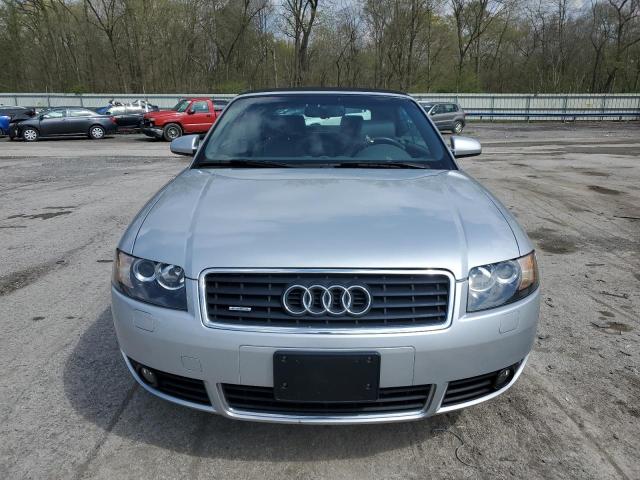 WAUDT48H35K020830 - 2005 AUDI A4 QUATTRO CABRIOLET SILVER photo 5