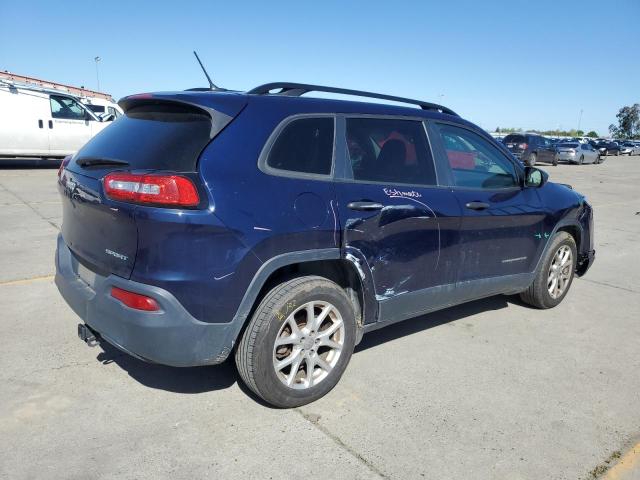 1C4PJLAB5GW351670 - 2016 JEEP CHEROKEE SPORT BLUE photo 3