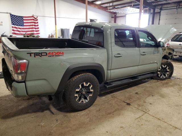 3TMCZ5AN1NM466051 - 2022 TOYOTA TACOMA DOUBLE CAB GREEN photo 3