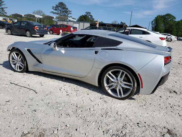 1G1YB2D79J5102202 - 2018 CHEVROLET CORVETTE STINGRAY 1LT SILVER photo 2