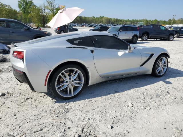 1G1YB2D79J5102202 - 2018 CHEVROLET CORVETTE STINGRAY 1LT SILVER photo 3