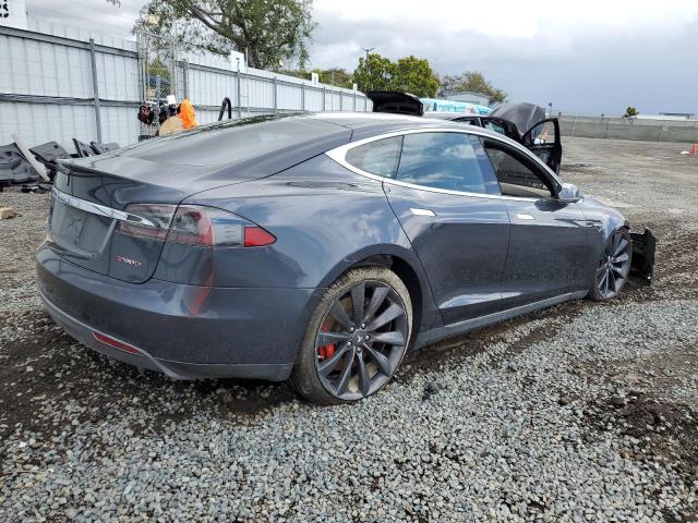 5YJSA1E47FF112117 - 2015 TESLA MODEL S GRAY photo 3