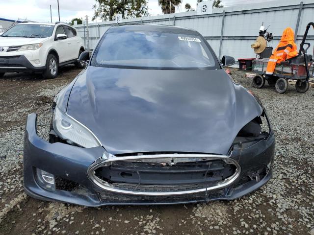 5YJSA1E47FF112117 - 2015 TESLA MODEL S GRAY photo 5