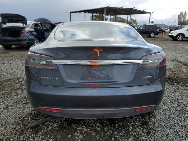 5YJSA1E47FF112117 - 2015 TESLA MODEL S GRAY photo 6