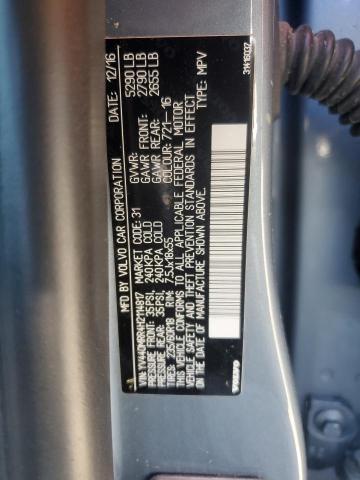 YV440MRR4H2114817 - 2017 VOLVO XC60 T5 DYNAMIC ლურჯი ფოტო 14