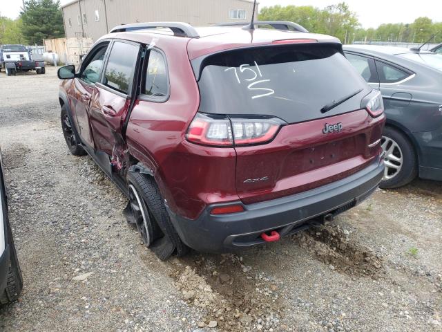 1C4PJMBXXKD126505 - 2019 JEEP CHEROKEE TRAILHAWK 红色 照片 2