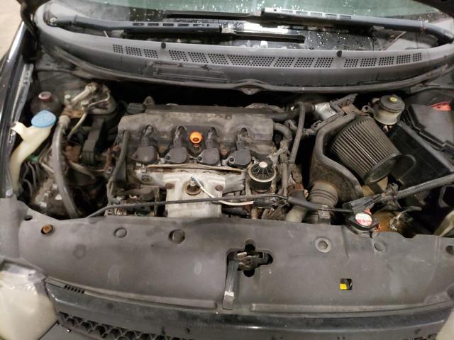 2HGFG12998H518611 - 2008 HONDA CIVIC EXL BLACK photo 11