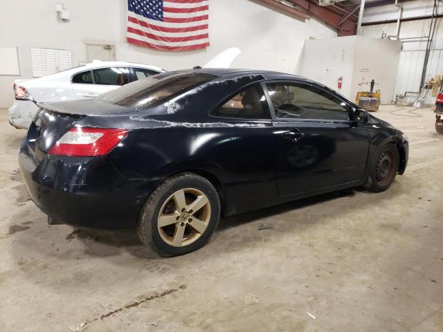 2HGFG12998H518611 - 2008 HONDA CIVIC EXL BLACK photo 3