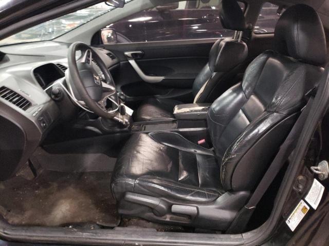 2HGFG12998H518611 - 2008 HONDA CIVIC EXL BLACK photo 7