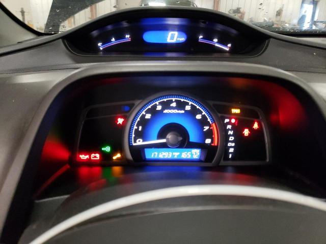 2HGFG12998H518611 - 2008 HONDA CIVIC EXL BLACK photo 9