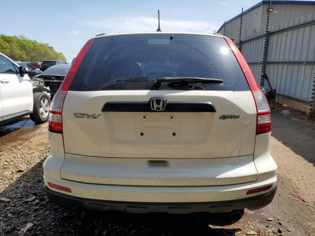 5J6RE4H30AL081963 - 2010 HONDA CR-V LX WHITE photo 6