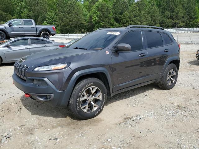 1C4PJMBS4FW618722 - 2015 JEEP CHEROKEE TRAILHAWK CHARCOAL photo 1