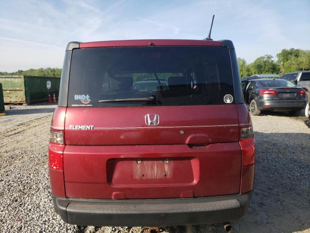 5J6YH28768L006883 - 2008 HONDA ELEMENT EX MAROON photo 6