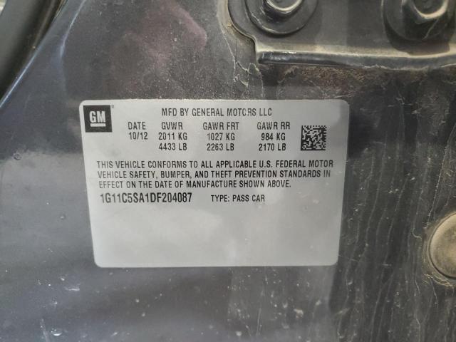 1G11C5SA1DF204087 - 2013 CHEVROLET MALIBU 1LT Grau Foto 13