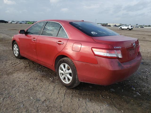 4T4BF3EK1BR210381 - 2011 TOYOTA CAMRY BASE RED photo 2