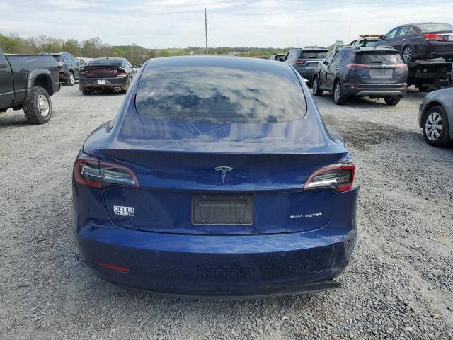 5YJ3E1EB2MF868555 - 2021 TESLA MODEL 3 BLUE photo 6