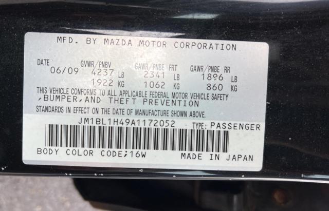 JM1BL1H49A1172052 - 2010 MAZDA SPEED 3 BLACK photo 10