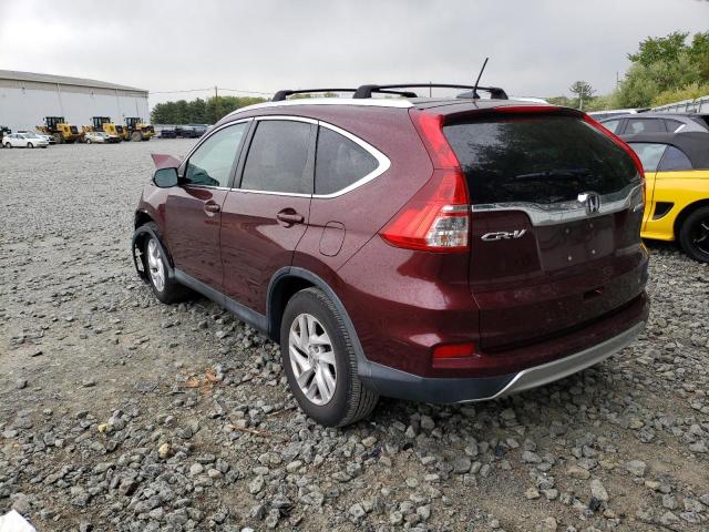 2HKRM4H77FH626211 - 2015 HONDA CR-V EXL BURGUNDY photo 2