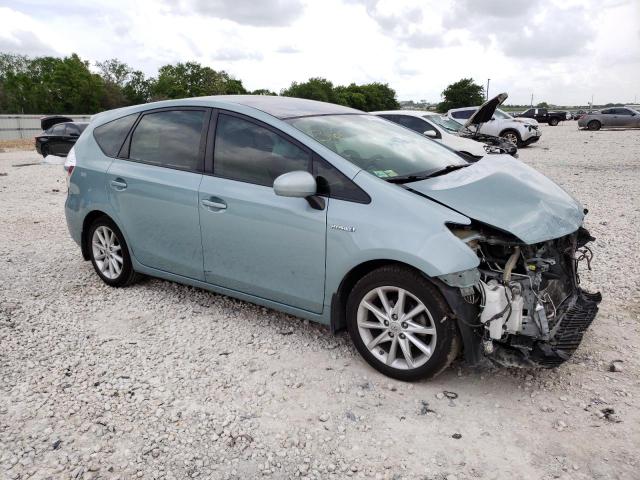 JTDZN3EUXD3246306 - 2013 TOYOTA PRIUS V TURQUOISE photo 4