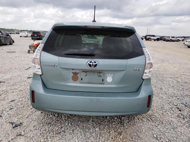 JTDZN3EUXD3246306 - 2013 TOYOTA PRIUS V TURQUOISE photo 6