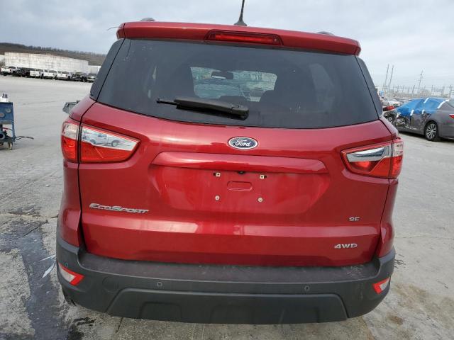MAJ6P1UL0JC229574 - 2018 FORD ECOSPORT SE წითელი ფოტო 6