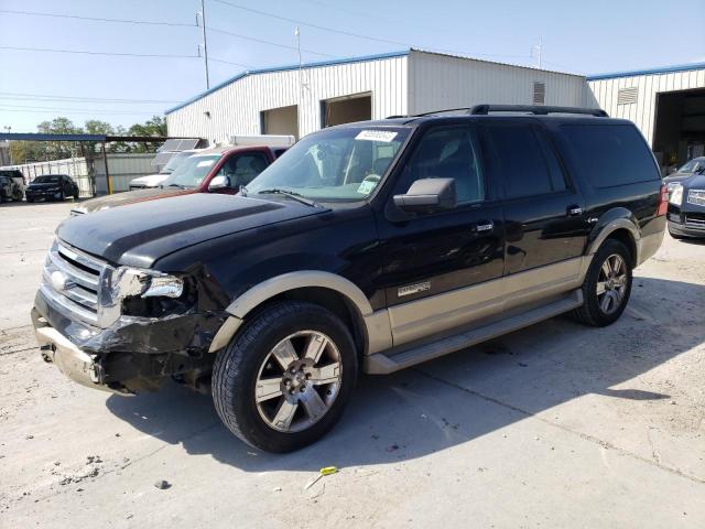 1FMFK17507LA08888 - 2007 FORD EXPEDITION EL EDDIE BAUER BLACK photo 1