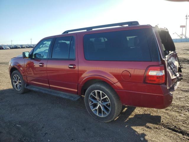 1FMJK1JTXHEA39296 - 2017 FORD EXPEDITION EL XLT RED photo 2