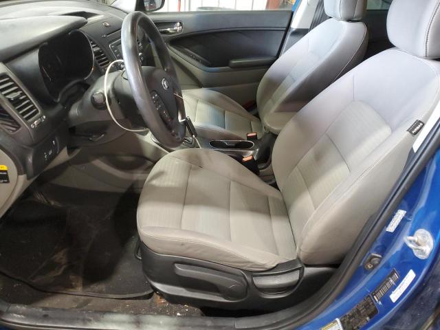 KNAFX4A61E5095756 - 2014 KIA FORTE LX BLUE photo 7