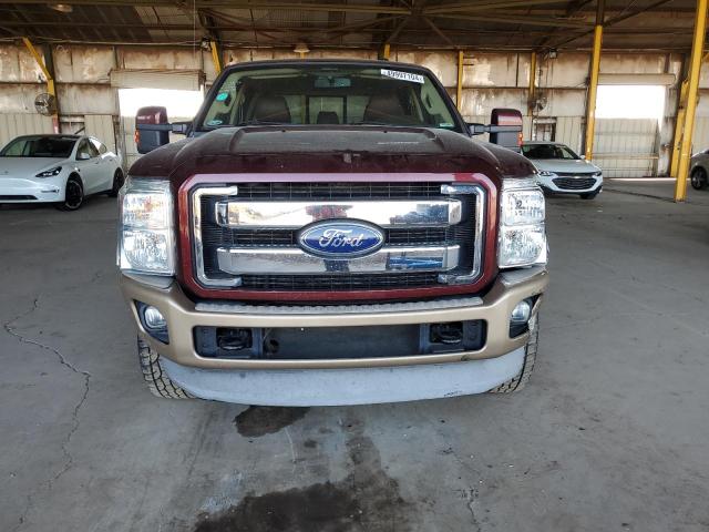 1FT7W2BT7BEB31321 - 2011 FORD F250 SUPER DUTY MAROON photo 5