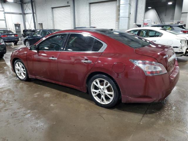 1N4AA5AP5CC859989 - 2012 NISSAN MAXIMA S MAROON photo 2