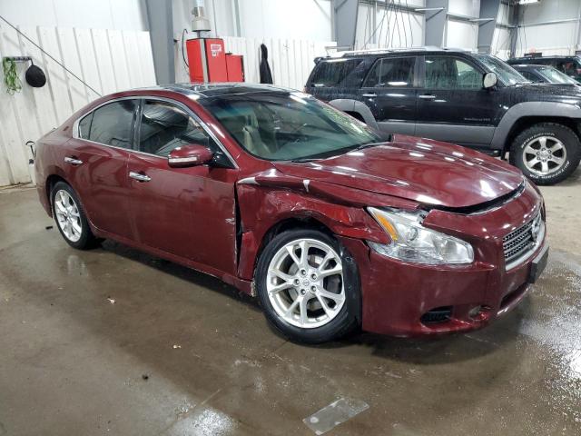 1N4AA5AP5CC859989 - 2012 NISSAN MAXIMA S MAROON photo 4