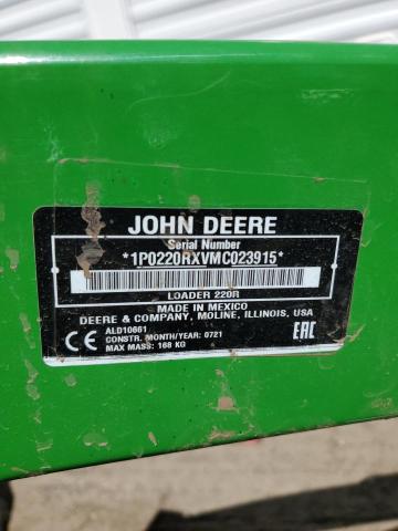 1LV2032RKMM121110 - 2021 JOHN DEERE TRACTOR GREEN photo 10