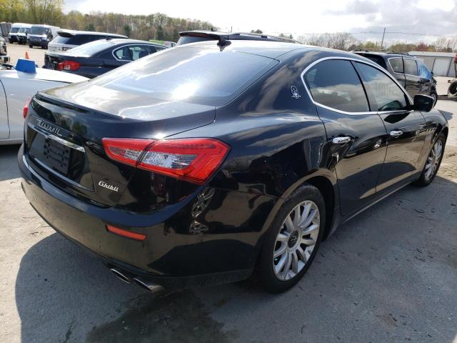 ZAM57XSA9E1097518 - 2014 MASERATI GHIBLI BLACK photo 3