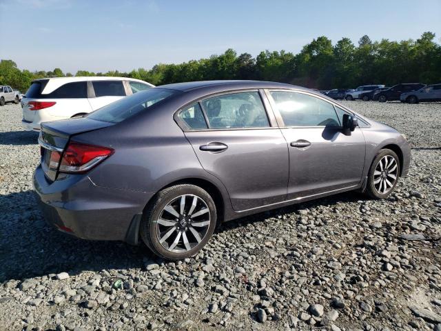 19XFB2F92FE053126 - 2015 HONDA CIVIC EXL GRAY photo 3