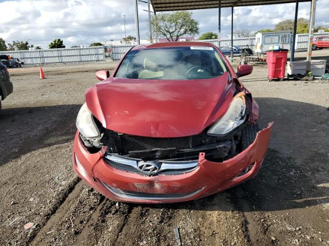 KMHDH4AE3CU401451 - 2012 HYUNDAI ELANTRA GLS RED photo 5