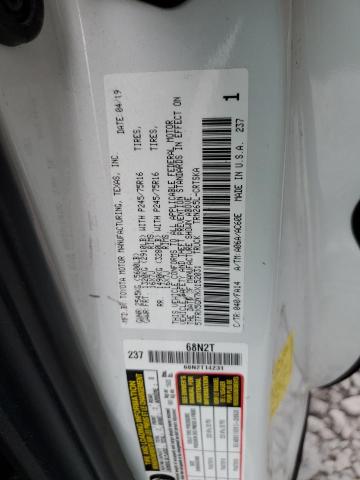 5TFRX5GN7KX152031 - 2019 TOYOTA TACOMA ACCESS CAB თეთრი ფოტო 12