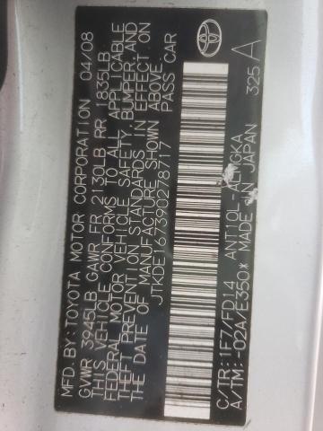 JTKDE167390278717 - 2009 TOYOTA SCION TC 银色 照片 13