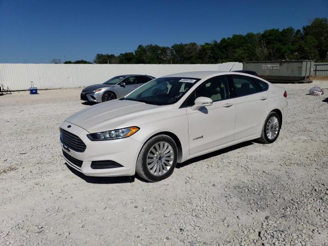 3FA6P0LU9DR152813 - 2013 FORD FUSION SE HYBRID WHITE photo 1