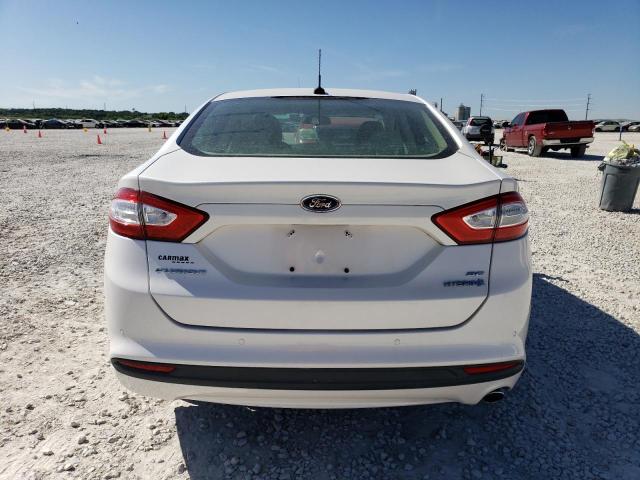 3FA6P0LU9DR152813 - 2013 FORD FUSION SE HYBRID WHITE photo 6