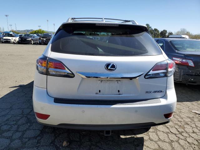 2T2BC1BA0FC008525 - 2015 LEXUS RX 450H WHITE photo 6