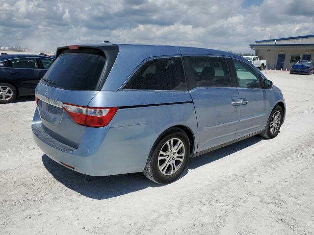 5FNRL5H69CB089982 - 2012 HONDA ODYSSEY EXL BLUE photo 3