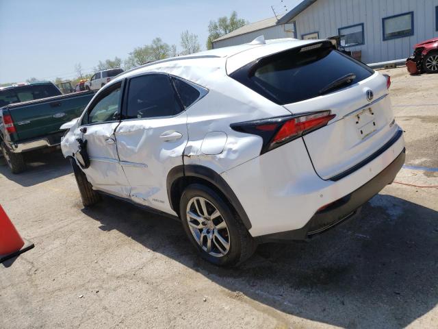 JTJBJRBZ0G2034361 - 2016 LEXUS NX 300H WHITE photo 2