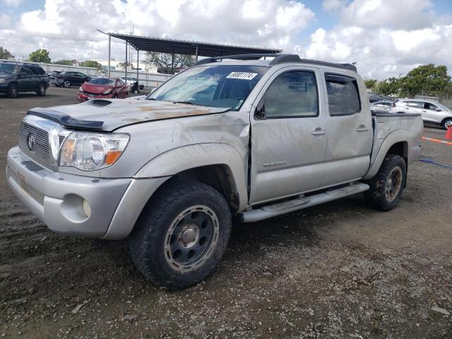 5TEJU62N86Z180129 - 2006 TOYOTA TACOMA DOUBLE CAB PRERUNNER SILVER photo 1