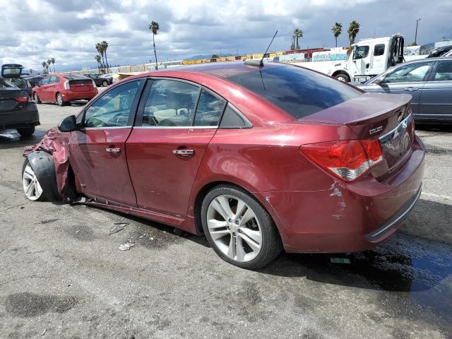 1G1PG5SBXF7240865 - 2015 CHEVROLET CRUZE LTZ RED photo 2