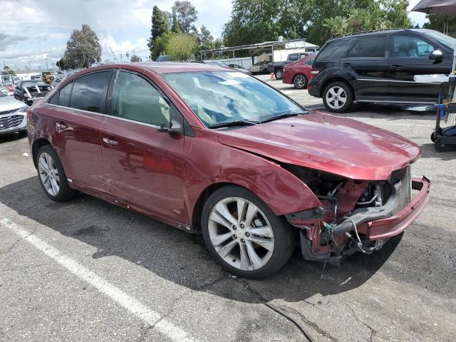 1G1PG5SBXF7240865 - 2015 CHEVROLET CRUZE LTZ RED photo 4