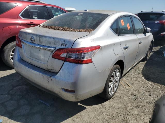 3N1AB7AP6FL666376 - 2015 NISSAN SENTRA S SILVER photo 3