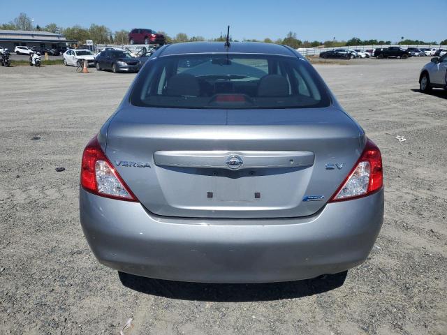 3N1CN7AP9CL879446 - 2012 NISSAN VERSA S GRAY photo 6