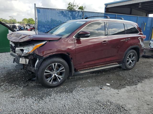 5TDJKRFH4GS274146 - 2016 TOYOTA HIGHLANDER XLE 勃艮第红 照片 1