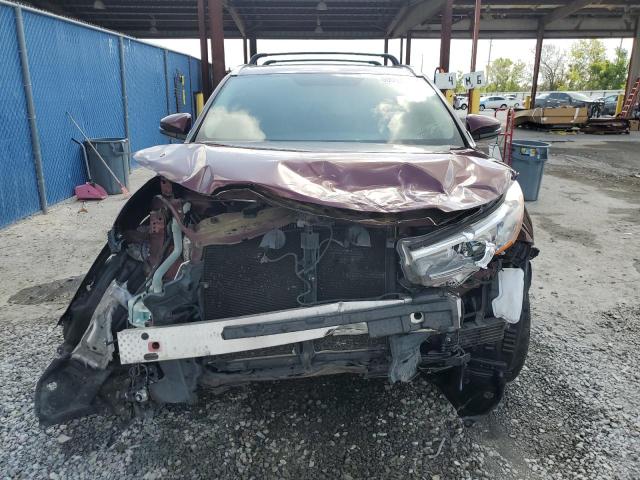 5TDJKRFH4GS274146 - 2016 TOYOTA HIGHLANDER XLE 勃艮第红 照片 5